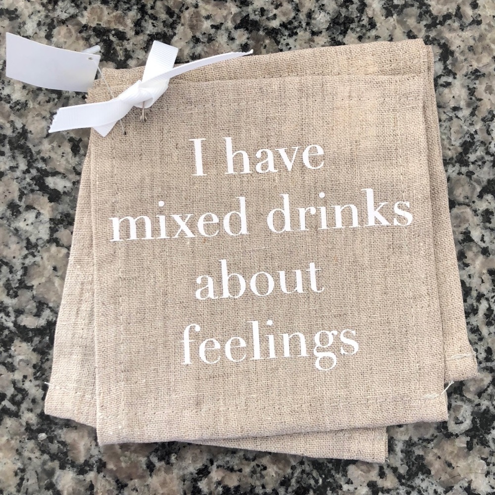 Hilarious Linen Coasters